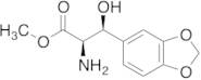 rel-α-​Amino-​β-​hydroxy-​1,3-benzodioxole-5-methyl Propanoate