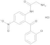 2-(2-Aminoacetamido)-5-nitro-2'-chlorobenzophenone Hydrochloride (Clonazepam Impurity)