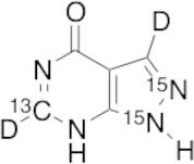 Allopurinol-13C,15N2, D2