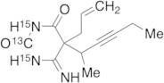5-Allyl-6-imino-5-(1-methyl-2-pentynyl)hydrouracil-13C,15N2