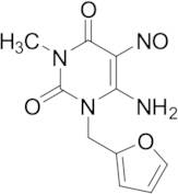 6-Amino-1-(2-furanylmethyl)-3-methyl-5-nitroso-2,4(1H,3H)-pyrimidinedione