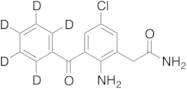 2-Amino-3-benzoyl-5-chlorobenzeneacetamide-d5