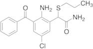 2-Amino-3-benzoyl-5-chloro-alpha-(propylthio)benzeneacetamide