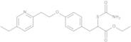 Alpha-[(Aminocarbonyl)thio]-4-[2-(5-ethyl-2-pyridinyl)ethoxy]benzenepropanoic Acid Ethyl Ester(Pioglitazone Impurity)
