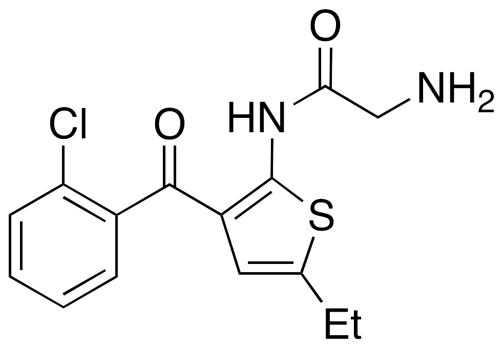 2-Amino-N-[3-(2-chlorobenzoyl)-5-ethyl-2-thienyl]-acetamide