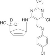 (1R,4S)-rel-4-[[2-Amino-6-chloro-5-[(4-chlorophenyl)azo]-4-pyrimidinyl]amino]-2-cyclopentene-1-m...