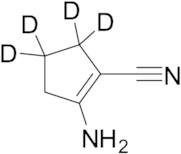 2-Amino-1-cyclopentene-1-carbonitrile-d4