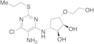 (1S,2S,3R,5S)-3-(5-Amino-6-chloro-2-(propylthio)pyrimidin-4-ylamino)-5-(2-hydroxyethoxy)cyclopenta…