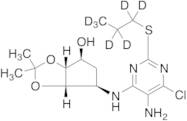 (3aR,4S,6R,6aS)-6-[[5-Amino-6-chloro-2-(propylthio)-4-pyrimidinyl]amino]tetrahydro-2,2-dimethyl-4H-cyclopenta-1,3-dioxol-4-ol-d7