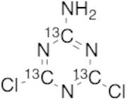 2-Amino-4,6-dichloro-s-triazine-13C3
