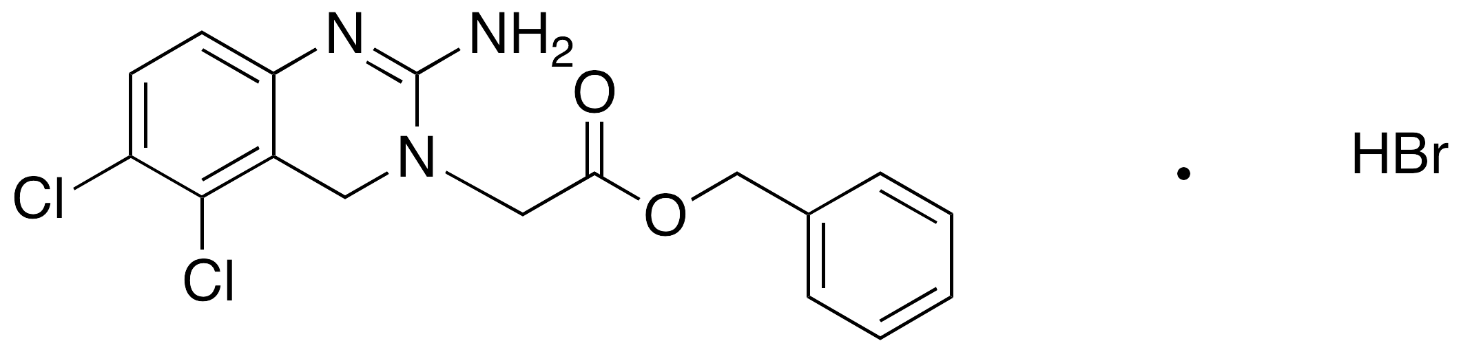 2-Amino-5,6-dichloro-3(4H)-quinazoline Acetic Acid Benzyl Ester Hydrobromide