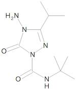 4-Amino-N-(1,1-dimethylethyl)-4,5-dihydro-3-(1-methylethyl)-5-oxo-1H-1,2,4-triazole-1-carboxamide