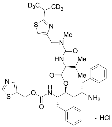 (2S,3S,5S)-5-Amino-1,6-diphenyl-2-([[thiazol-5-ylmethoxy)carbonyl]amino]hexan-3-yl 2-(3-((2-isopropylthiazol-4-yl)methyl)-3-methylureido)-3-methylbutanoate Hydrochloride-d6