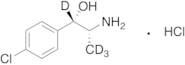 [S-(R*,S*)]-α-(1-Aminoethyl)-4-chlorobenzenemethanol Hydrochloride-d4