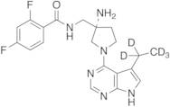 (S)-N-[[3-Amino-1-(5-ethyl-7H-pyrrolo[2,3-d]pyrimidin-4-yl)pyrrolidin-3-yl]methyl]-2,4-difluorobenzamide-d5