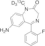 7-Amino Flunitrazepam-13C,d3