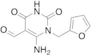 6-Amino-1-(furan-2-ylmethyl)-2,4-dioxo-1,2,3,4-tetrahydropyrimidine-5-carbaldehyde