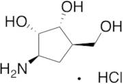 (1R,2S,3R,5R)-3-Amino-5-(hydroxymethyl)-1,2-cyclopentanediol Hydrochloride