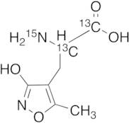 (R,S)-Alpha-Amino-3-hydroxy-5-methyl-4-isoxazolepropionic Acid-13C2,15N