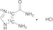 5-Aminoimidazole-4-carboxamide-13C2,15N Hydrochloride Salt