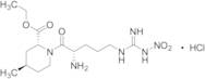 (2R,4R)1-[(2S)2-Amino-5-[[imino(nitroamino)methyl]amino]-1-oxopentyl]-4-methyl-2-piperidinecarboxylic Acid Ethyl Ester Hydrochloride