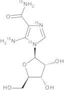 5-Aminoimidazole-4-carboxamide-1-beta-D-ribofuranoside-15N4