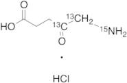 5-Aminolevulinic-13C2,15N Acid Hydrochloride Salt