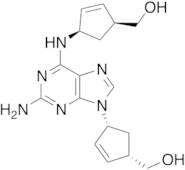 ((1S,4R)-4-(2-Amino-6-(((1R,4S)-4-(hydroxymethyl)cyclopent-2-en-1-yl)amino)-9H-purin-9-yl)cyclopen…