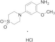 4-(4-Amino-3-methoxyphenyl)-1λ6-thiomorpholine-1,1-dione Hydrochloride