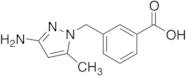 3-[(3-Amino-5-methyl-1H-pyrazol-1-yl)methyl]benzoic Acid
