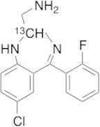 2-Aminomethyl-7-chloro-2,3-dihydro-5-(2-fluorophenyl)-1H-1,4-benzodiazepine-13C