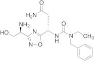 (betaS)-3-[(1S)-1-Amino-2-hydroxyethyl]-beta-[[[ethyl(phenylmethyl)amino]carbonyl]amino]-1,2,4-oxa…
