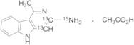 3-Amino-1-methyl-5H-pyrido[4,3-b]indole-13C2,15N Acetate