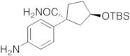 rac cis-1-(4-Aminophenyl)-3-((tert-butyldimethylsilyl)oxy)cyclopentanecarboxamide