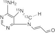 3-(6-Amino-9H-purin-9-yl)-2-propenal-13C, 15N2