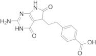 4-[2-(2-Amino-4,5,6,7-tetrahydro-4,6-dioxo-3H-pyrrolo[2,3-d]pyrimidin-5-yl)ethyl]benzoic Acid