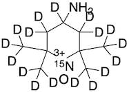 4-Amino-2,2,6,6-tetramethylpiperidine-d17; 1-15N-1-oxyl