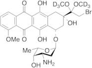 (8S,10S)-10-[(3-Amino-2,3,6-trideoxy-alpha-L-lyxo-hexopyranosyl)oxy]-8-(2-bromo-1,1-dimethoxyethyl)-7,8,9,10-tetrahydro-6,8,11-trihydroxy-1-methoxy-5,12-naphthacenedione-d6(Doxorubicin Impurity)