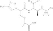 (2S,3S)-2-[[(2Z)-2-(2-Amino-4-thiazolyl)-2-[(1-carboxy-1-methylethoxy)imino]acetyl]amino]-3-(sulfoamino)butanoic Acid