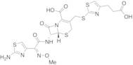 [6R-[6a,7b(Z)]]-7-[[(2-Amino-4-thiazolyl)(methoxyimino)acetyl]amino]-3-[[[4-(2-carboxyethyl)-2-thiazolyl]thio]methyl]-8-oxo-5-thia-1-azabicyclo[4.2.0]oct-2-ene-2-carboxylic Acid