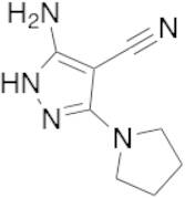 5-Amino-3-(pyrrolidin-1-yl)-1H-pyrazole-4-carbonitrile