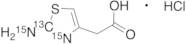 2-(2-Aminothiazol-4-yl)acetic Acid-13C,15N2 Hydrochloride
