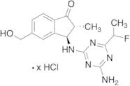 2,3-trans-3-((4-Amino-6-(1-fluoroethyl)-1,3,5-triazin-2-yl)amino)-5-(hydroxymethyl)-2-methyl-2,3-dihydro-1H-inden-1-one (Mixture of Diastereomers)