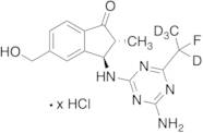 2,3-trans-3-((4-Amino-6-(1-fluoroethyl-D4)-1,3,5-triazin-2-yl)amino)-5-(hydroxymethyl)-2-methyl-2,…