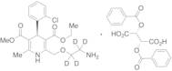 (R)-Amlodipine-d4 Di-O-benzoyl L-Tartaric Acid Salt