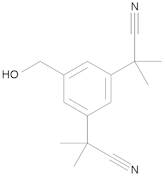 Anastrozole EP Impurity E (2-[3-(Cyanodimethylmethyl)-5-hydroxymethylphenyl]-2-methylpropionitrile)
