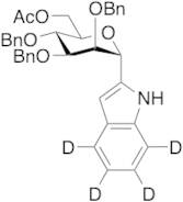(1R)-1,5-Anhydro-1-C-1H-indol-2-yl-2,3,4-tris-O-(phenylmethyl)-D-Mannitol 6-Acetate-d4