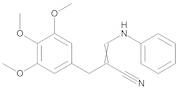 3-Anilino-2-(3,4,5-trimethoxybenzyl)acrylonitrile, (Mixture of cis/trans isomers)