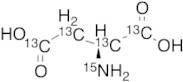 L-Aspartic-13C4, 15N Acid
