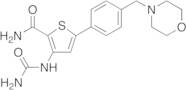 3-[(Aminocarbonyl)amino]-5-[4-(4-morpholinylmethyl)phenyl]-2-thiophenecarboxamide